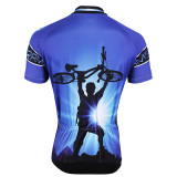 Men's Short Sleeve Cycling Jersey Purple Yellow Red Bike Jersey Top Mountain Bike MTB Road Bike Cycling Breathable Quick Dry Sports Clothing Apparel / Stretchy