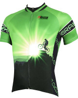 Men's Short Sleeve Cycling Jersey Purple Yellow Red Bike Jersey Top Mountain Bike MTB Road Bike Cycling Breathable Quick Dry Sports Clothing Apparel / Stretchy