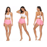 Women's High Waist Yoga Shorts Scrunch Butt Ruched Butt Lifting Shorts Tummy Control Butt Lift Quick Dry White Black Yellow Fitness Gym Workout Running Winter Sports Activewear High Elasticity Slim