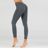 Women's High Waist Yoga Pants Scrunch Butt Ruched Butt Lifting Leggings Tummy Control Butt Lift Dark Grey Army Green Blue Fitness Gym Workout Running Winter Sports Activewear High Elasticity Skinny