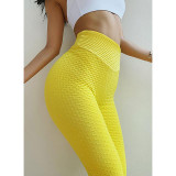 Women's High Waist Yoga Pants Scrunch Butt Ruched Butt Lifting Leggings Tummy Control Butt Lift White Black Yellow Spandex Fitness Gym Workout Running Sports Activewear Stretchy Skinny Slim