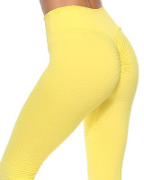 Women's High Waist Yoga Pants Scrunch Butt Ruched Butt Lifting Leggings Tummy Control Butt Lift White Black Yellow Spandex Fitness Gym Workout Running Sports Activewear Stretchy Skinny Slim