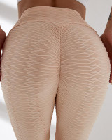 Women's High Waist Yoga Pants Scrunch Butt Ruched Butt Lifting Leggings Tummy Control Butt Lift White Black Yellow Spandex Fitness Gym Workout Running Sports Activewear Stretchy Skinny Slim