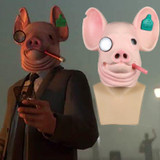 Game Watch Dogs: Legion Cosplay Legion Winston Pig Latex Helmet Halloween Party Prop
