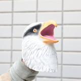 Wildlife Eagle Head Hand Puppet Soft Kids Children Toy Animal Hawk Head Gloves Funny Toy Cosplay Accessories Prop