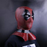 Deadpool Cosplay Superhero Latex Helmet Halloween Party Props