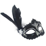 Halloween Masquerade Feather Mask Party Festival Bar Cosplay Costume Accessory