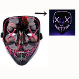 LED Mask Mascara Led Mask Light Up Neon Scary Skull Mask Glowing Party Festival Cosplay Costume