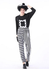 BFJFY Men Women Halloween Circus Clown Magician Couples Cosplay Costume