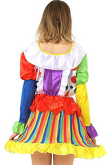 BFJFY Halloween Women's Gilrs Funny Clown Cosplay Circus Costume Outfit
