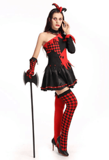 BFJFY  Women's Halloween Costume Clown Circus Fancy Dress Outfit