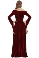 BFJFY Halloween Women Retro Court Gown Queen Cosplay Costumes