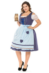 BFJFY Women's Munich Beer Festival Maid Dress Halloween Costume