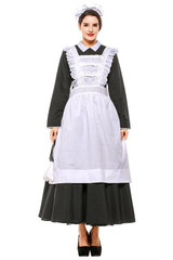 BFJFY Women's French Apron Maid Fancy Dress Manor Maid Halloween Uniform