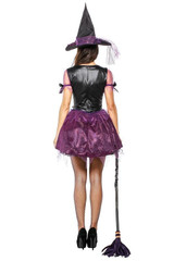 BFJFY Halloween Women's Sorceress Costume Sexy Witch Cosplay Dress