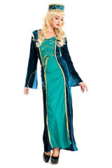 BFJFY Halloween Women's Vintage Long Dress Noble Cosplay Costume