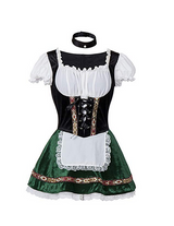 BFJFY Women Halloween Oktoberfest Costume Bar Maid Cosplay Costume