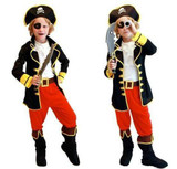 BFJFY Boy's Halloween Pirates Of The Caribbean Jack Cosplay Costume
