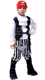 BFJFY Boys Pirate Cosplay Costume For Halloween Carnival