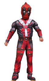 BFJFY Halloween Superhero Deadpool Cosplay Muscle Jumpsuit For Boys BFJFY Halloween Superhero Deadpool Cosplay Muscle Jumpsuit For Boys