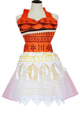 BFJFY Women Girls Adventure Princess Moana Skirt Costume Halloween Dress