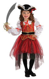 BFJFY Girls Female Pirate Princess Dress Halloween Cosplay Costumes