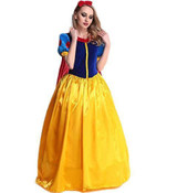 BFJFY Women's Princess Costume Dress Snow White Princess Costume With Headband