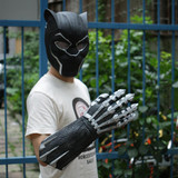 A Pair of Two Black Panther Claws Gloves Cosplay Costume Superhero Gloves Halloween Props