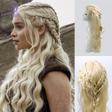Song of Ice and Fire Game of Thrones Wig Cosplay Daenerys Targaryen Mother of Dragons