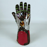 Avengers 4 Endgame Iron Man Infinity Gauntlet Cosplay Arm Thanos Latex Gloves Led Light Superhero Gloves Party Props