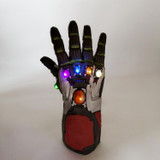 Avengers 4 Endgame Iron Man Infinity Gauntlet Cosplay Arm Thanos Latex Gloves Led Light Superhero Gloves Party Props