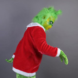 Christmas Adult Grinch Luxury Santa Costume with Mask cosplay suit