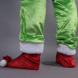 Christmas Adult Grinch Luxury Santa Costume with Mask cosplay suit