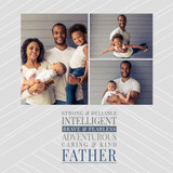 Customizable 8x8 Metal Print - Strong and Reliable Father