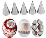 5Pcs/set Stainless Steel Icing Piping Nozzles Set