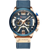 Top brand Luxury Chronograph waterproof Stainless steel watch for Men