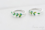 Hagat™️ Bohemian Vintage Silver Color Leaf Rings