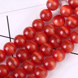 12 Color Options Round Cat's Eye 15in Strand of Beads 4mm through 14mm