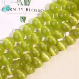 12 Color Options Round Cat's Eye 15in Strand of Beads 4mm through 14mm