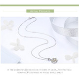 BAMOER Women's 925 Sterling Silver Gold Plated Hearts Tree of Life Necklace