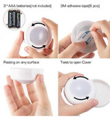 Colour-changing remote-controlled LED wireless