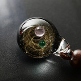 Cosmic Galaxy Glass Pendant