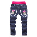 Baby Girl Cartoon Printed Jeans