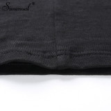 Choker cut sexy long sleeve crop top