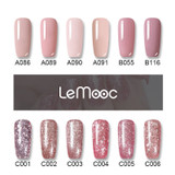 UV Gel Nail Polish Rose Gold Glitter