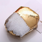 Sequined Toiletry Bag with Drawstring