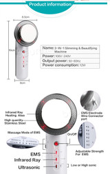 Beurha EMS Body Slimming Massager Ultrasound Cavitation Weight Loss Mechine Anti Cellulite Fat Burner Galvanic Infrared