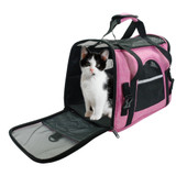 Portable Cat Bag Backpack Breathable Mesh Pet Puppy Cat Carrier Bags Foldable Outdoor Travel Bag For Small Pets Dog Cats Handbag
