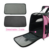 Portable Cat Bag Backpack Breathable Mesh Pet Puppy Cat Carrier Bags Foldable Outdoor Travel Bag For Small Pets Dog Cats Handbag