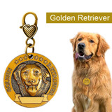 Dog ID Tag Engraved Personalized Metal Pet Dog Tags Custom Puppy Cat ID Name Tags Collar Accessories For Dogs Necklaces Pendants